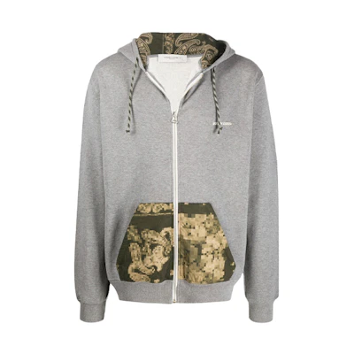 Golden Goose SS21 Abstract Print Loose Hoodie Jacket Men’s Grey G36MP530BAN