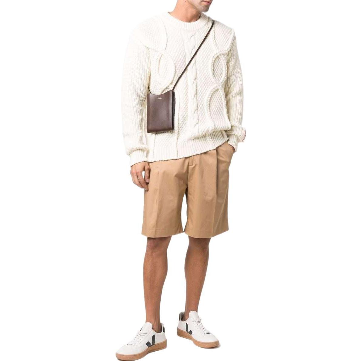 Lookbook Golden Goose SS22  White Wool Crewneck Pullover Sweater. GMP00842P00066410715