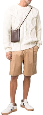 Golden Goose SS22 White Wool Crewneck Pullover Sweater. GMP00842P00066410715 Lookbook Golden Goose SS22 White Wool Crewneck Pullover Sweater. GMP00842P00066410715