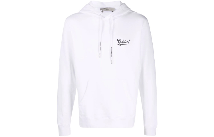 Golden Goose SS22 Back Graphic Cotton Hoodie White GMP01137P000741-10330