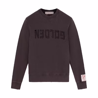 Golden Goose SS22 Charcoal Grey Logo Crewneck Long Sleeve Sweatshirt GMP00872-P000642-60318