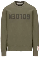 Golden Goose SS22 Green Crewneck Pullover Sweatshirt Long Sleeve GMP00872P00064235479 Golden Goose SS22 Green Crewneck Pullover Sweatshirt Long Sleeve GMP00872P00064235479