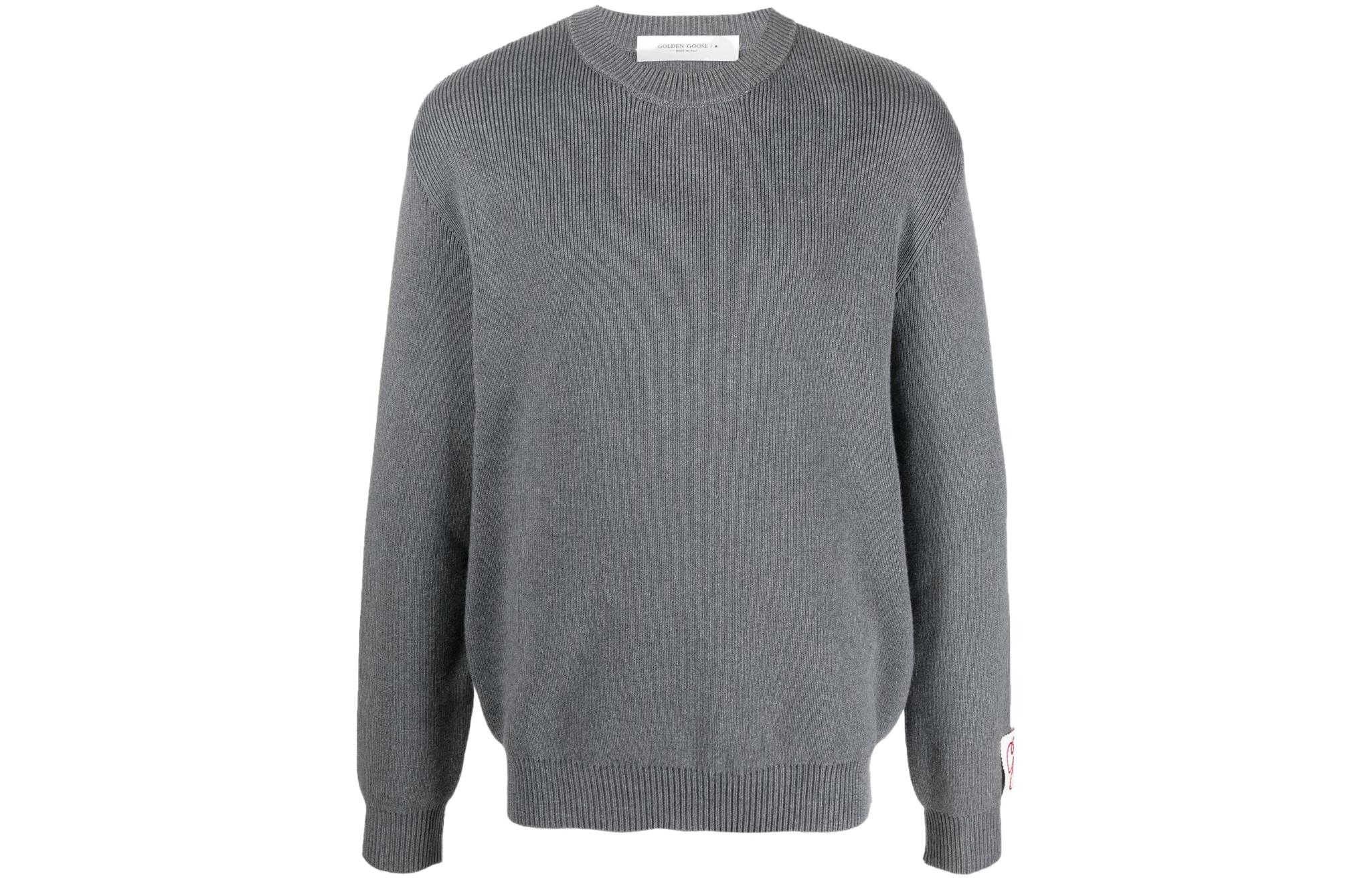 Golden Goose SS22 Grey Logo Print Sweatshirt GMP00841P00066260304