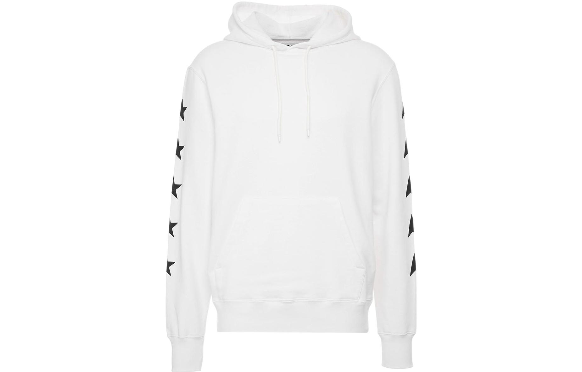 Golden Goose SS22 Star Print Hoodie White GMP00939P00053410658
