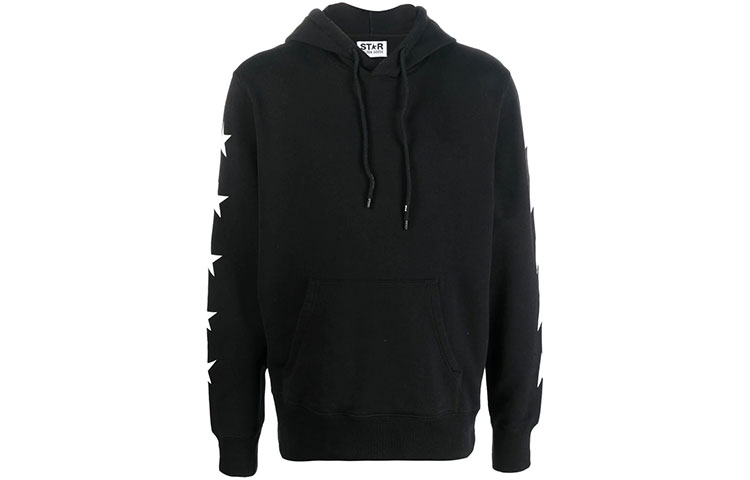 Order 골든구스 SS22 스타 프린트 오버사이즈 후디 블랙 남성용 GMP01224P00053480203