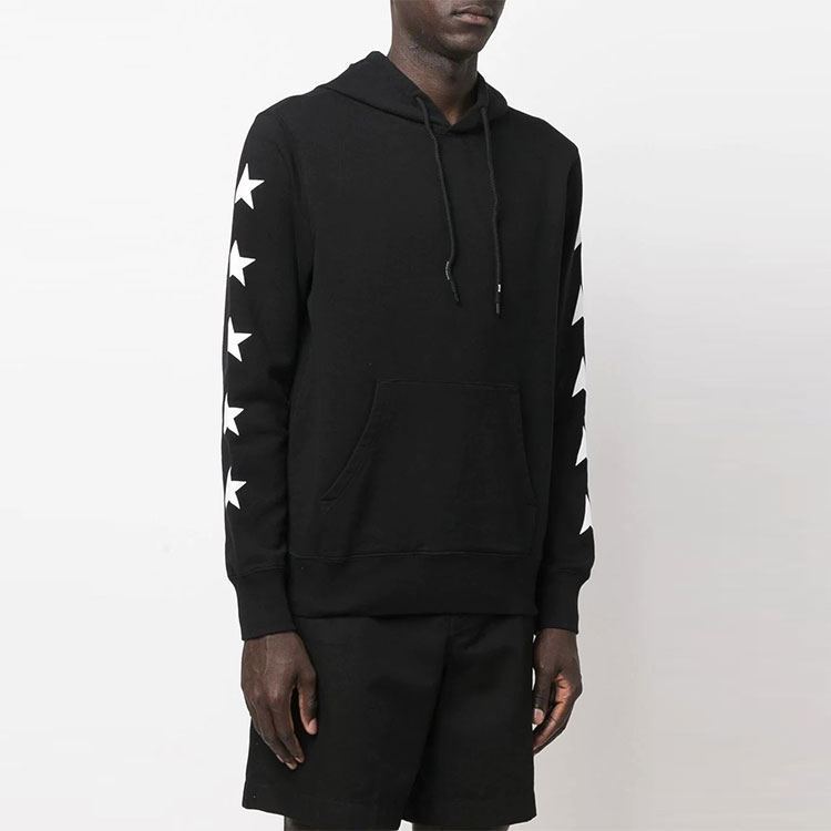 Purchase 골든구스 SS22 스타 프린트 오버사이즈 후디 블랙 남성용 GMP01224P00053480203