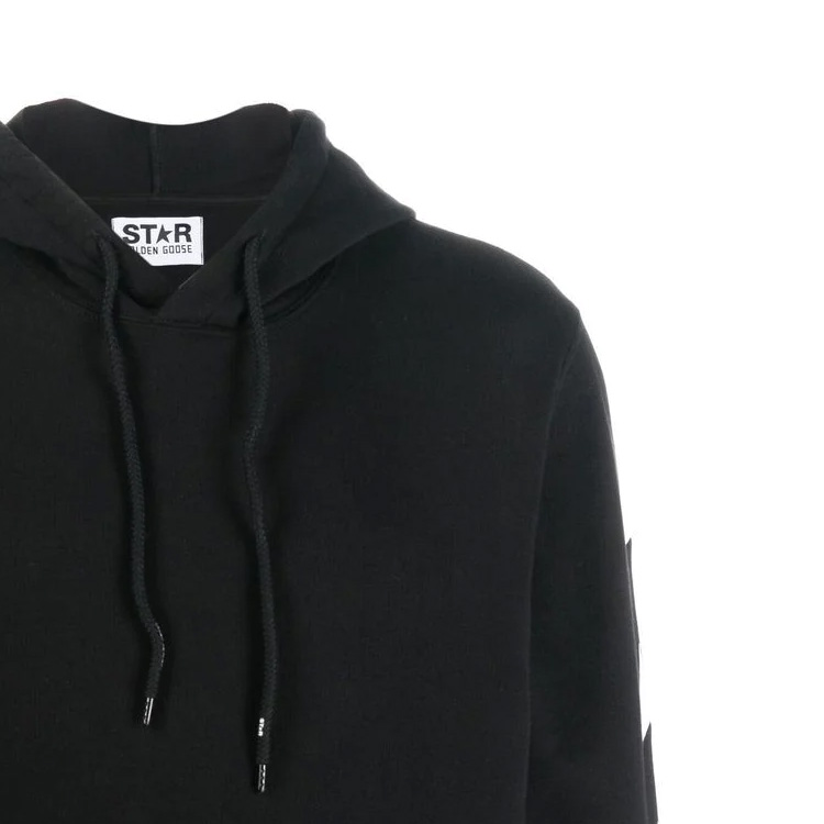 Sizing 골든구스 SS22 스타 프린트 오버사이즈 후디 블랙 남성용 GMP01224P00053480203