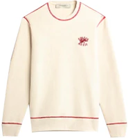 Golden Goose SS23 Chinese New Year Logo Embroidered Crewneck Sweatshirt White Men GMP01443P00113811459 Golden Goose SS23 Chinese New Year Logo Embroidered Crewneck Sweatshirt White Men GMP01443P00113811459