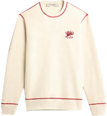 Golden Goose 2023農曆新年刺繡標誌白色圓領衫 男款 GMP01443P00113811459 Buy Golden Goose 2023農曆新年刺繡標誌白色圓領衫 男款 GMP01443P00113811459