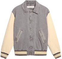 Golden Goose SS23 Gray Colorblock Button-Up Jacket GMP01310-P001048-82236 Golden Goose SS23 Gray Colorblock Button-Up Jacket GMP01310-P001048-82236