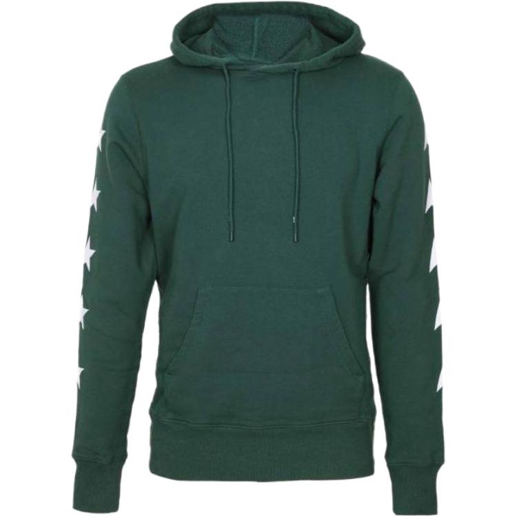 Golden Goose SS23 Green Solid Pattern Print Hoodie DE20005771