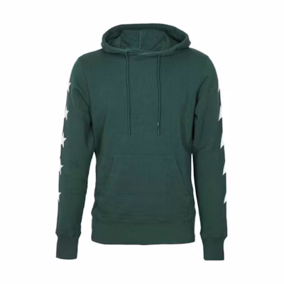 Golden Goose SS23 Green Solid Pattern Print Hoodie DE20005771