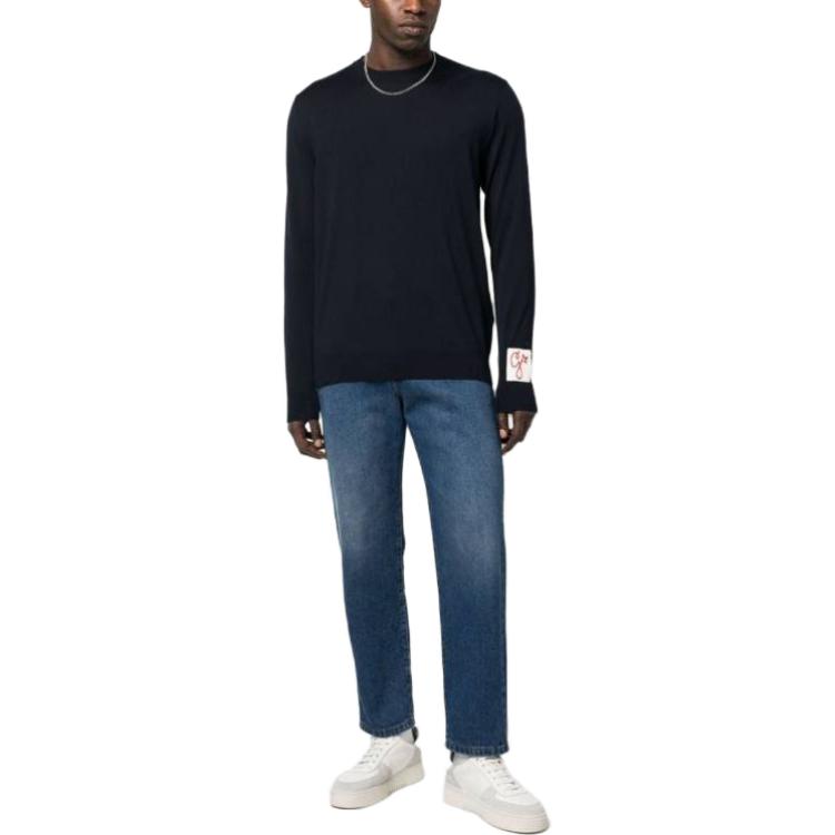 Lookbook 金鹅 SS23 深蓝色圆领长袖休闲卫衣 GMP00947P00066550501