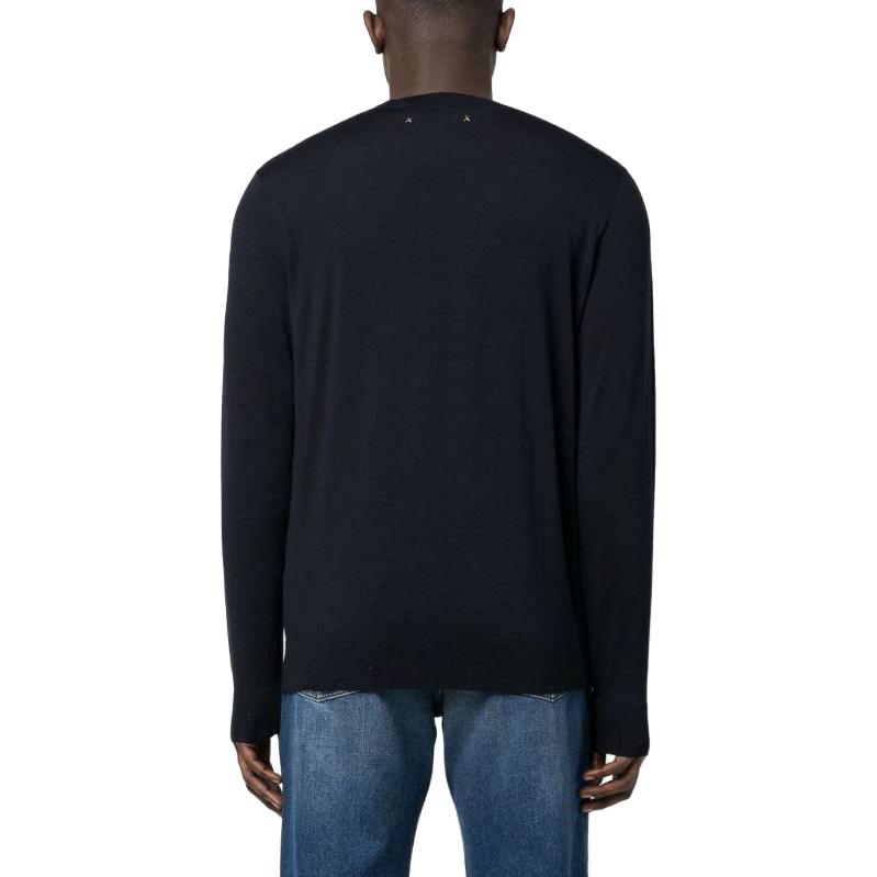 Shop 金鹅 SS23 深蓝色圆领长袖休闲卫衣 GMP00947P00066550501