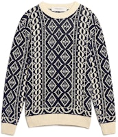 Golden Goose SS23 New Journey Geometric Knit Sweater Men’s Parchment Color GMP00841P00098282212 Golden Goose SS23 New Journey Geometric Knit Sweater Men’s Parchment Color GMP00841P00098282212