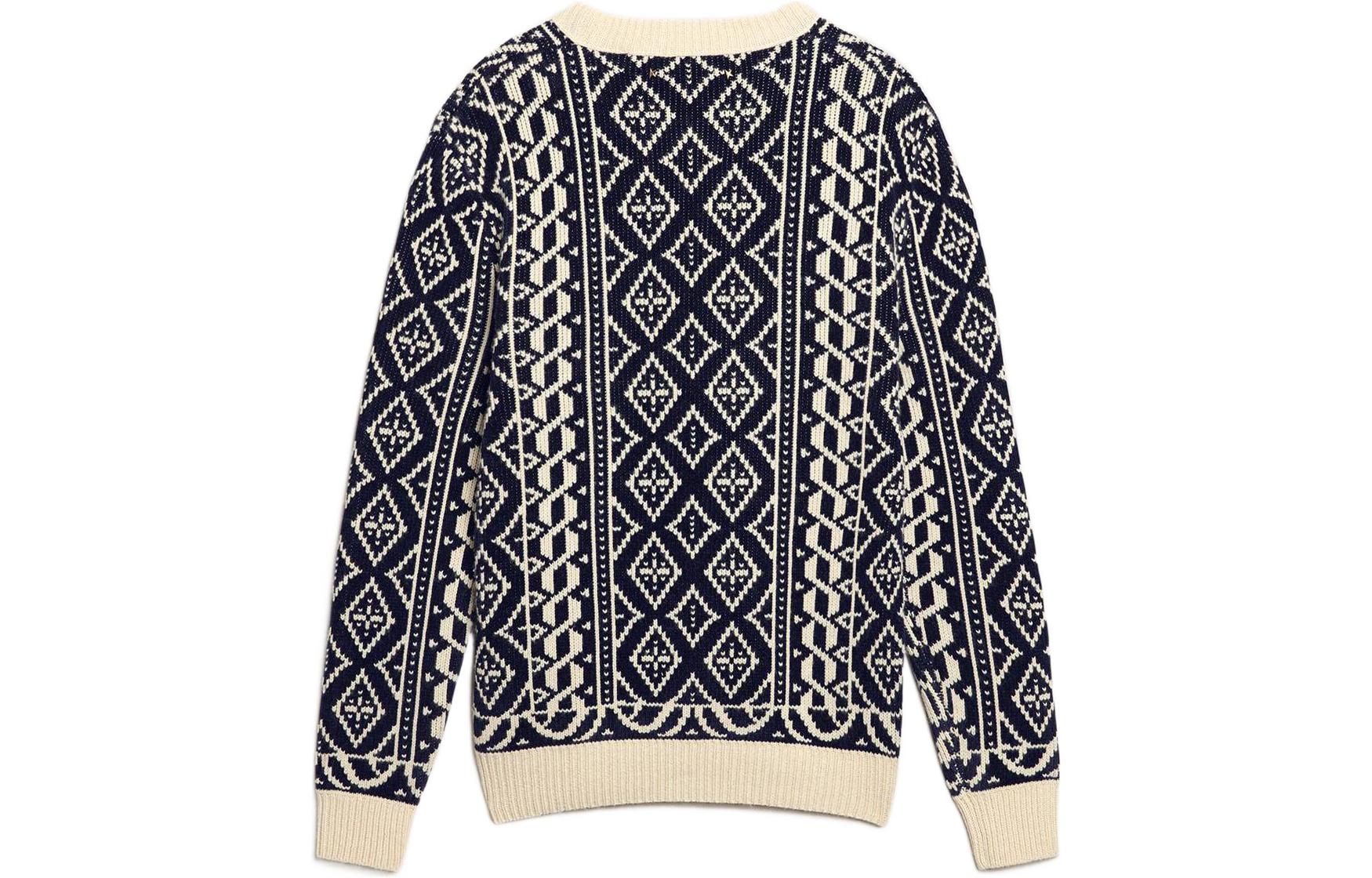 Lookbook Golden Goose SS23 Jersey Geométrico Hombre Color Pergamino. GMP00841P00098282212