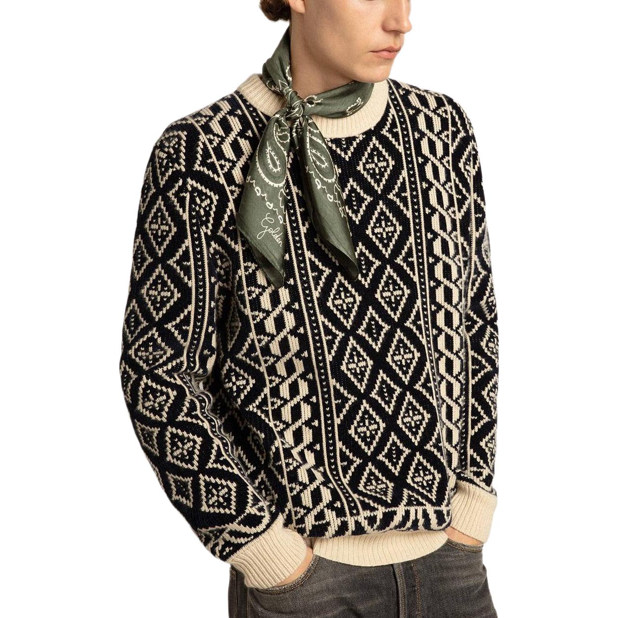 Purchase Golden Goose SS23 Jersey Geométrico Hombre Color Pergamino. GMP00841P00098282212