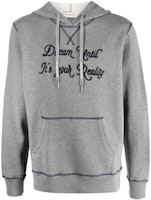 Golden Goose SS23 New Journey Grey Letter Print Pullover Hoodie for Men. GMP01224P00103360415 Golden Goose SS23 New Journey Grey Letter Print Pullover Hoodie for Men. GMP01224P00103360415