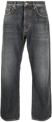 Golden Goose SS23 洗滌高腰直筒寬鬆牛仔褲 男士深灰色 GMP01186P00099490100 Buy Golden Goose SS23 洗滌高腰直筒寬鬆牛仔褲 男士深灰色 GMP01186P00099490100