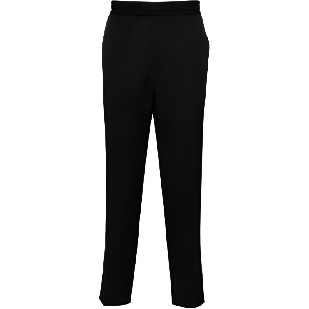 Golden Goose SS24 Solid Mid-Rise Straight Pants Men’s Black Casual Trousers GMP00581P00117090100