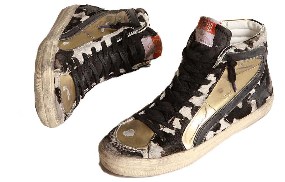 Lookbook Golden Goose Stardan 'Sepatu Kulit Tinggi Hitam' GMF00525.F004411.82259