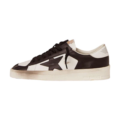 Golden Goose Stardan 'Black White Distressed with Star Accents'