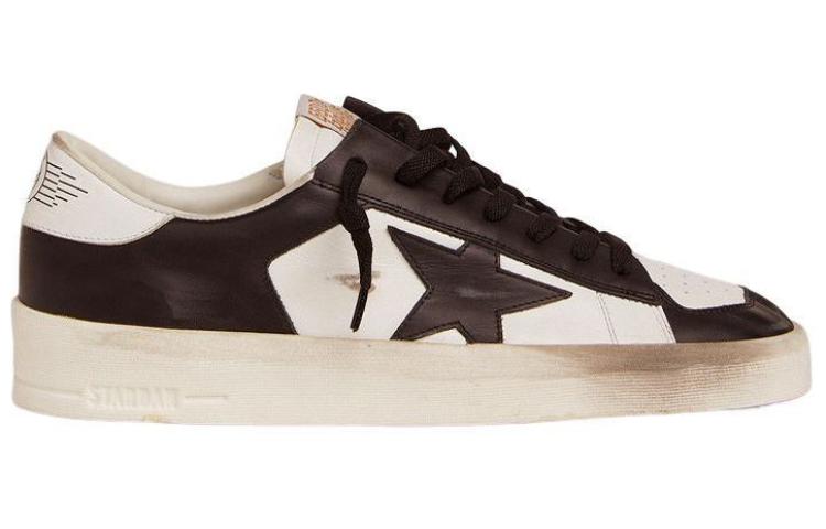 Order Golden Goose Stardan 黑白磨损星星点缀鞋 GMF00128.F002186.10283