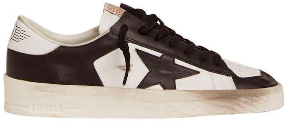 Golden Goose Stardan 'Black White Distressed with Star Accents' GMF00128.F002186.10283 Order Golden Goose Stardan 'Black White Distressed with Star Accents' GMF00128.F002186.10283
