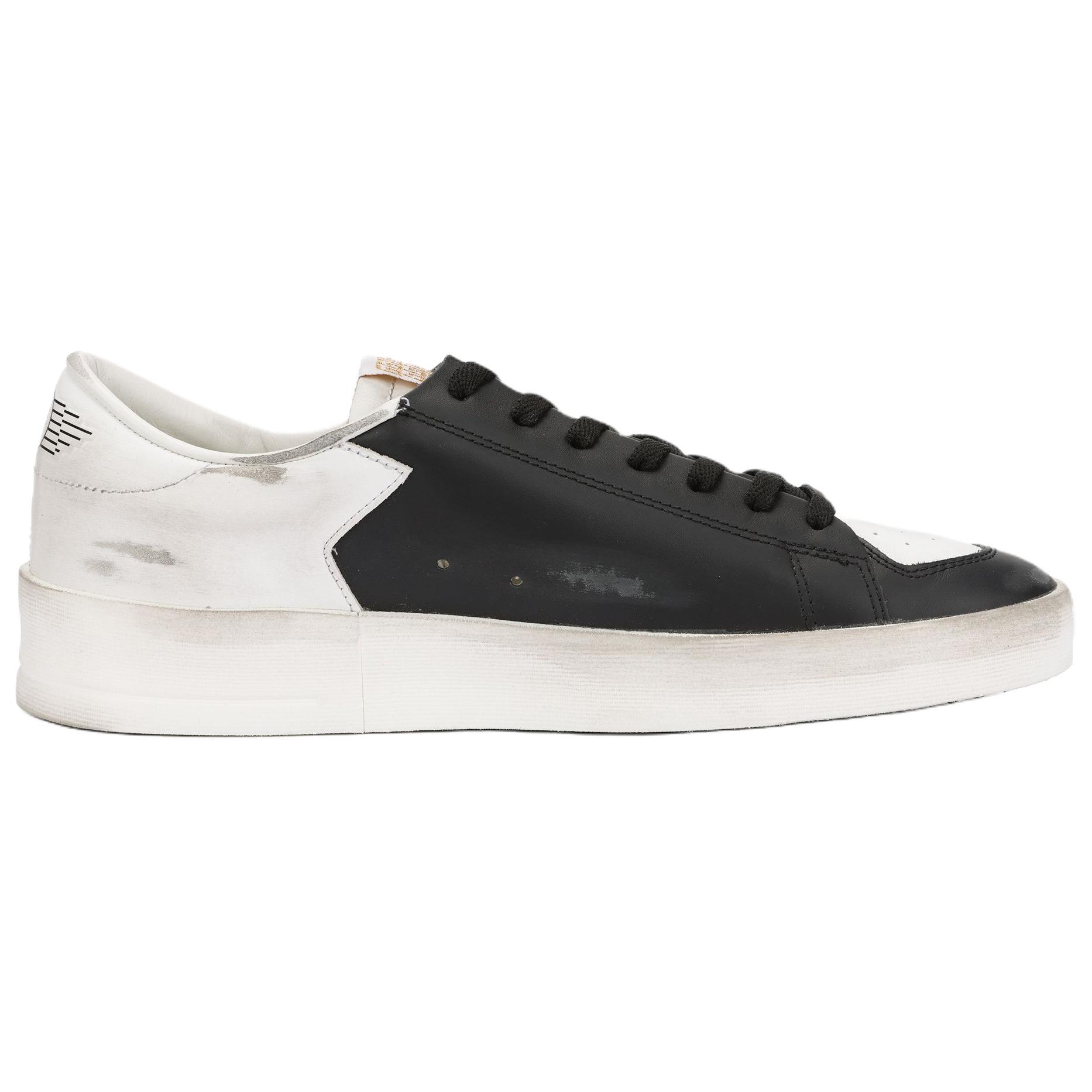 Order Golden Goose Stardan ''Noir Blanc Délavé avec Accents d''Étoiles'' GMF00128.F002186.10283