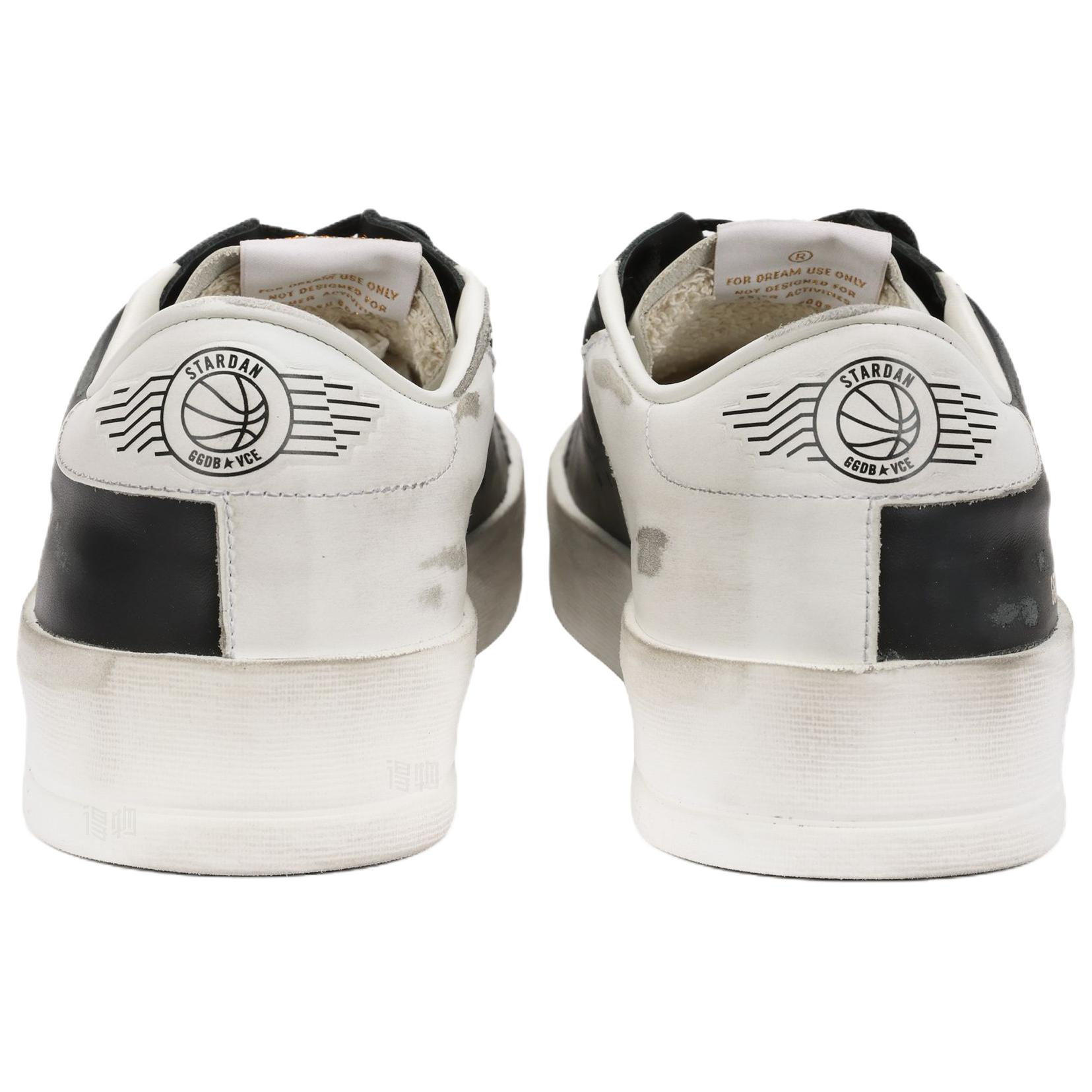 Shop Golden Goose Stardan ''Noir Blanc Délavé avec Accents d''Étoiles'' GMF00128.F002186.10283