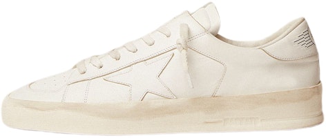 Golden Goose Stardan 'Distressed Cream' GMF00128.F000566.10100 Golden Goose Stardan 'Distressed Cream' GMF00128.F000566.10100