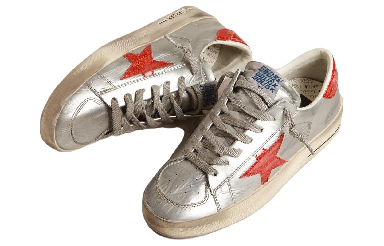 Shop Golden Goose Stardan 'Silver' GMF00128.F003584.70217
