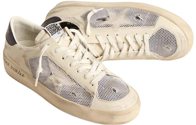 Golden Goose Stardan Low ''Wit Mesh Leer'' GMF00580.F004567.10768 Lookbook Golden Goose Stardan Low ''Wit Mesh Leer'' GMF00580.F004567.10768