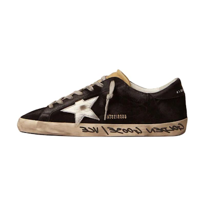 Golden Goose Super-Star 'Black Distressed'