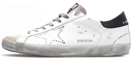 Golden Goose Super-Star 'Black Tail Graffiti' GMF00101.F000124.10278 Golden Goose Super-Star 'Black Tail Graffiti' GMF00101.F000124.10278