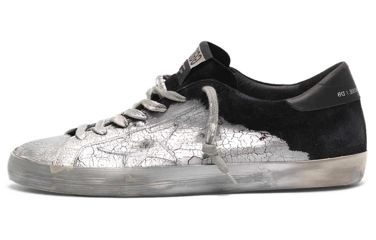 Golden Goose Super-Star 'Black White Crackled Leather'