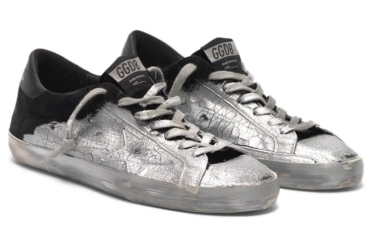 Golden Goose Super-Star 'Black White Crackled Leather' 圖 3
