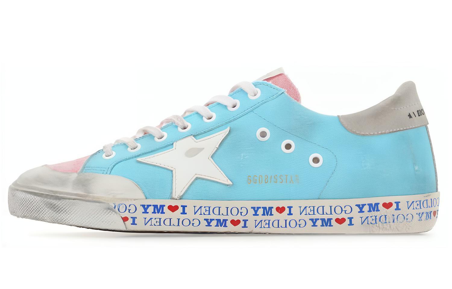 Golden Goose Super-Star 'Blue Trendy Low-Top' GMF00107.F001238.50593