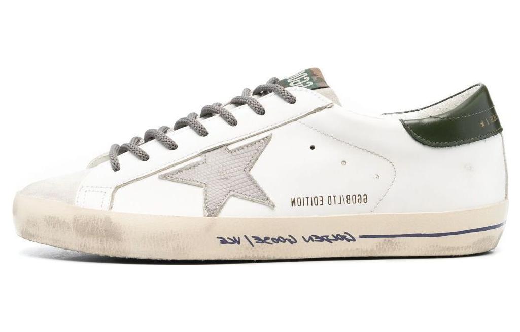 Golden Goose Super-Star 'Chalk White Distressed' GMF00101.F004582.82293