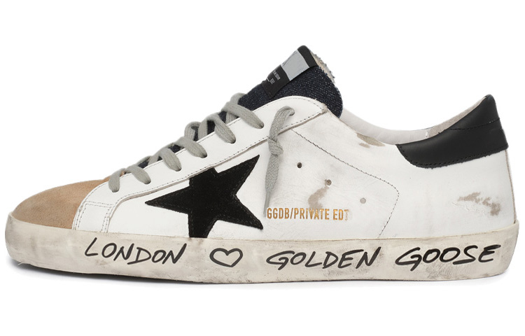 Golden Goose Super-Star 'Distressed Black & White'