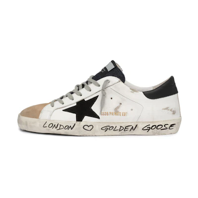 Golden Goose Super-Star 'Distressed Black & White'