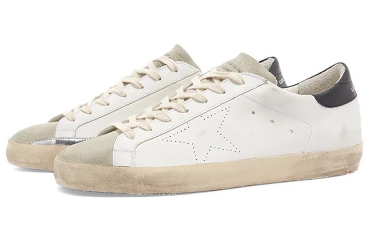 Order Golden Goose Super-Star 'Negro Blanco Desgastado' GMF00105.F003347.10220