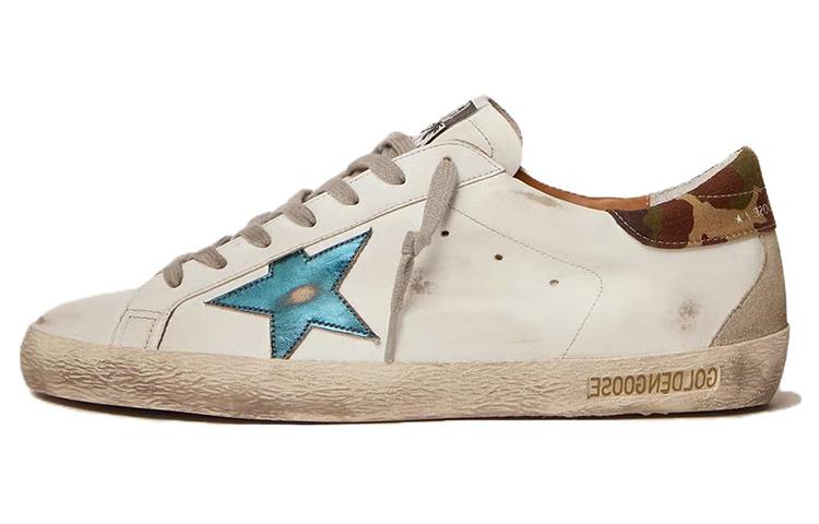 Golden Goose Super-Star 'Distressed Blue & White'