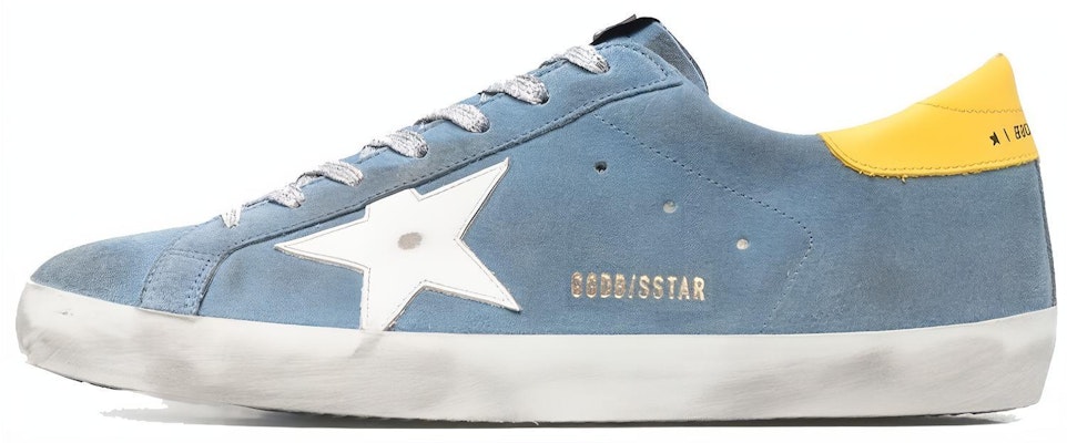 Golden Goose Super-Star 'Distressed Blue White Yellow' GMF00101.F001068.50587 Buy Golden Goose Super-Star 'Distressed Blue White Yellow' GMF00101.F001068.50587