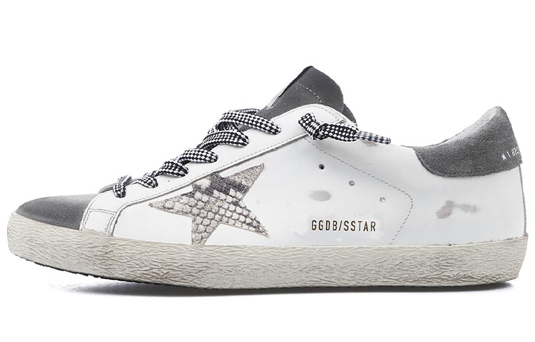 Golden Goose Super-Star 'Distressed Grey White' GMF00101.F002045.10772