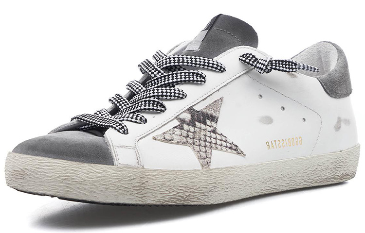 Lookbook Golden Goose Super-Star 'Kelabu Putih Lusuh' GMF00101.F002045.10772
