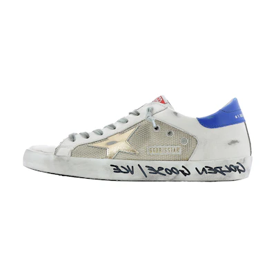 Golden Goose Super-Star 'Distressed Light Grey Blue'