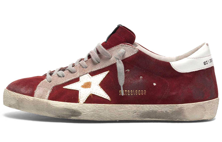 Golden Goose Super-Star 'Distressed Red White'