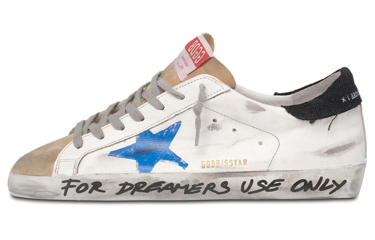 Golden Goose Super-Star 'Distressed White Blue'