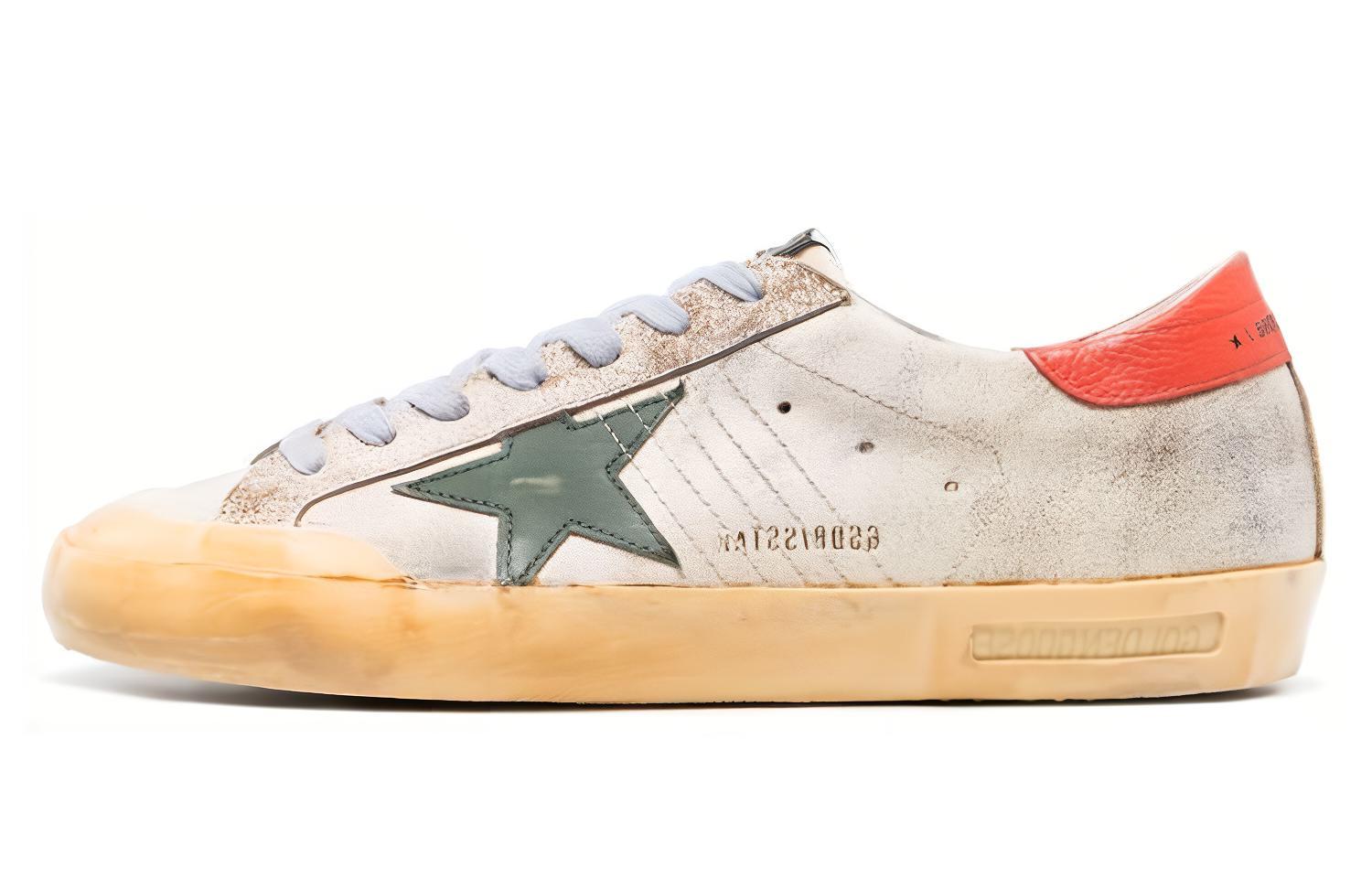 Golden Goose Super-Star 'Distressed White Green'
